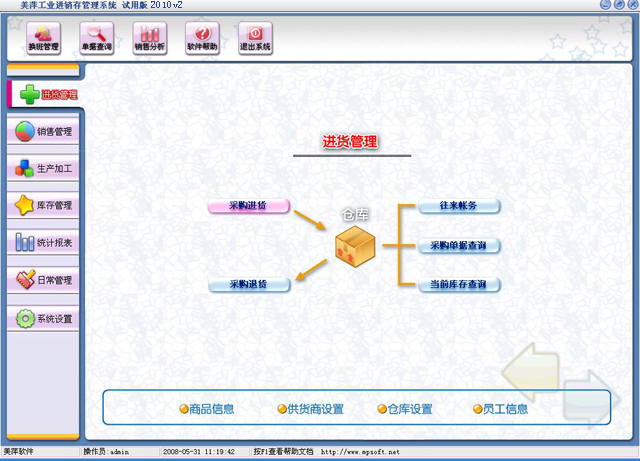 美萍工业进销存管理软件